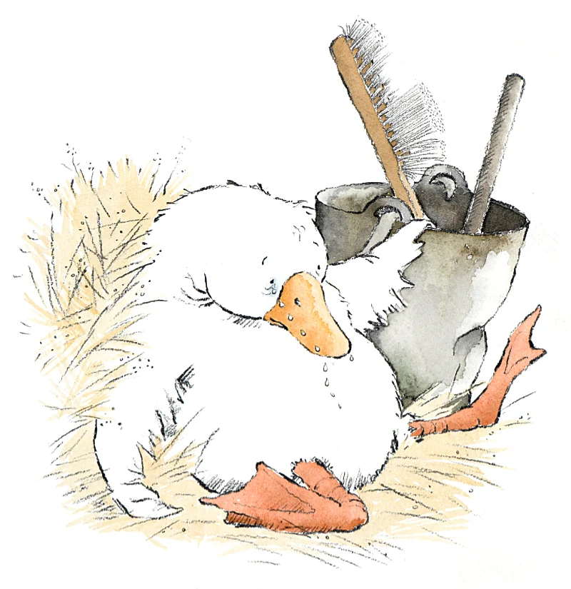 Helen oxenbury farmer duck exhausted
